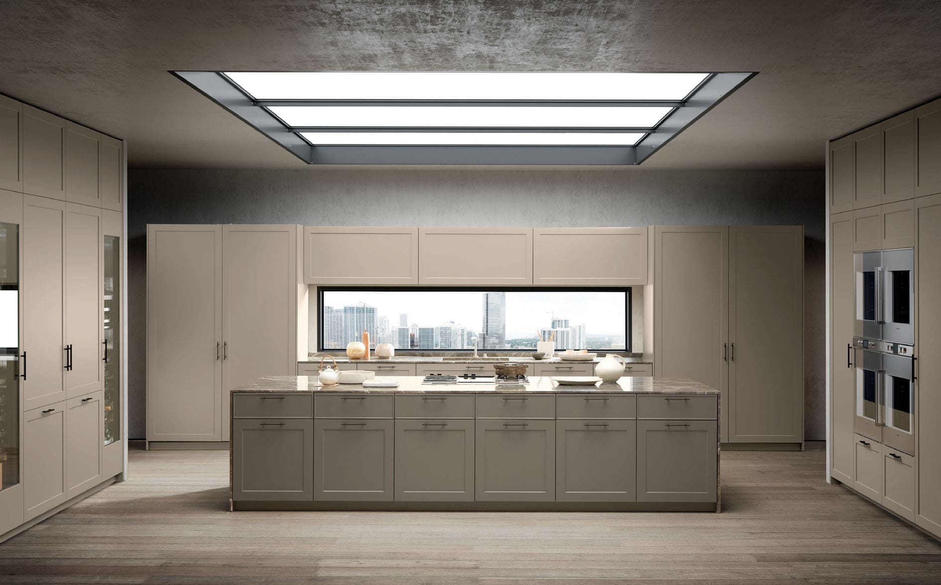 Luxury Italian kitchen cabinetry in Dallas with refined eco-friendly materials and modern cabinet finishes